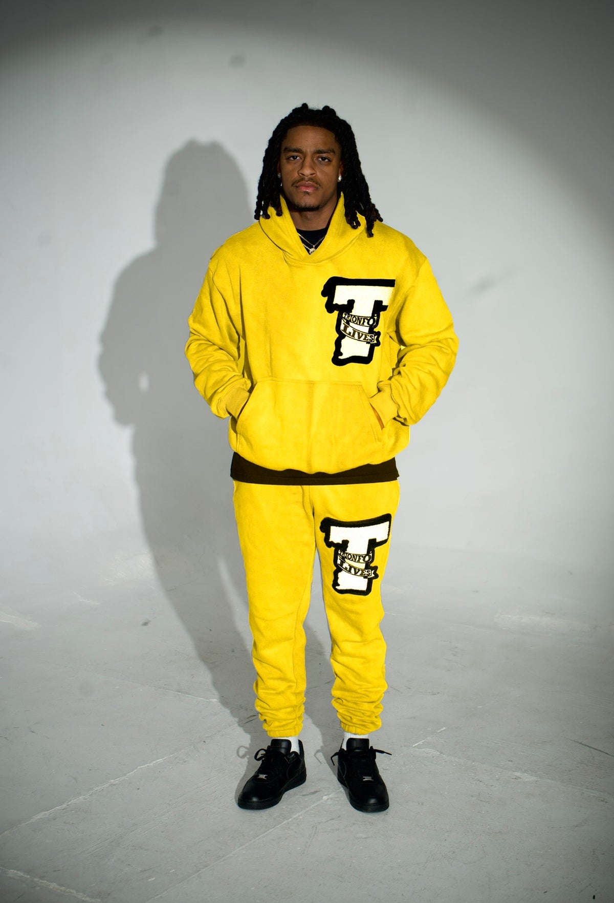 Hoodie - Basic Patch Yellow